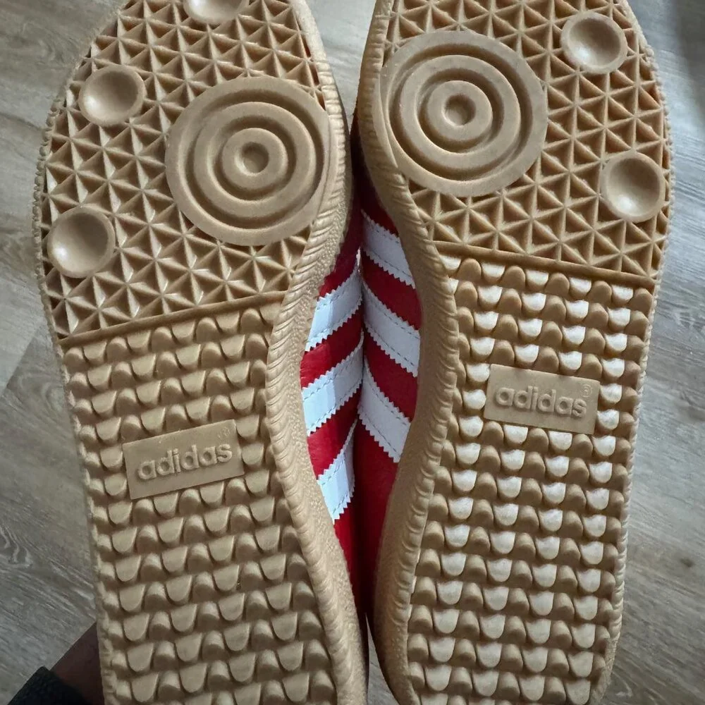 Adidas Samba Jane Red Sold Out Like New Sz 8 - Picture 2 of 8